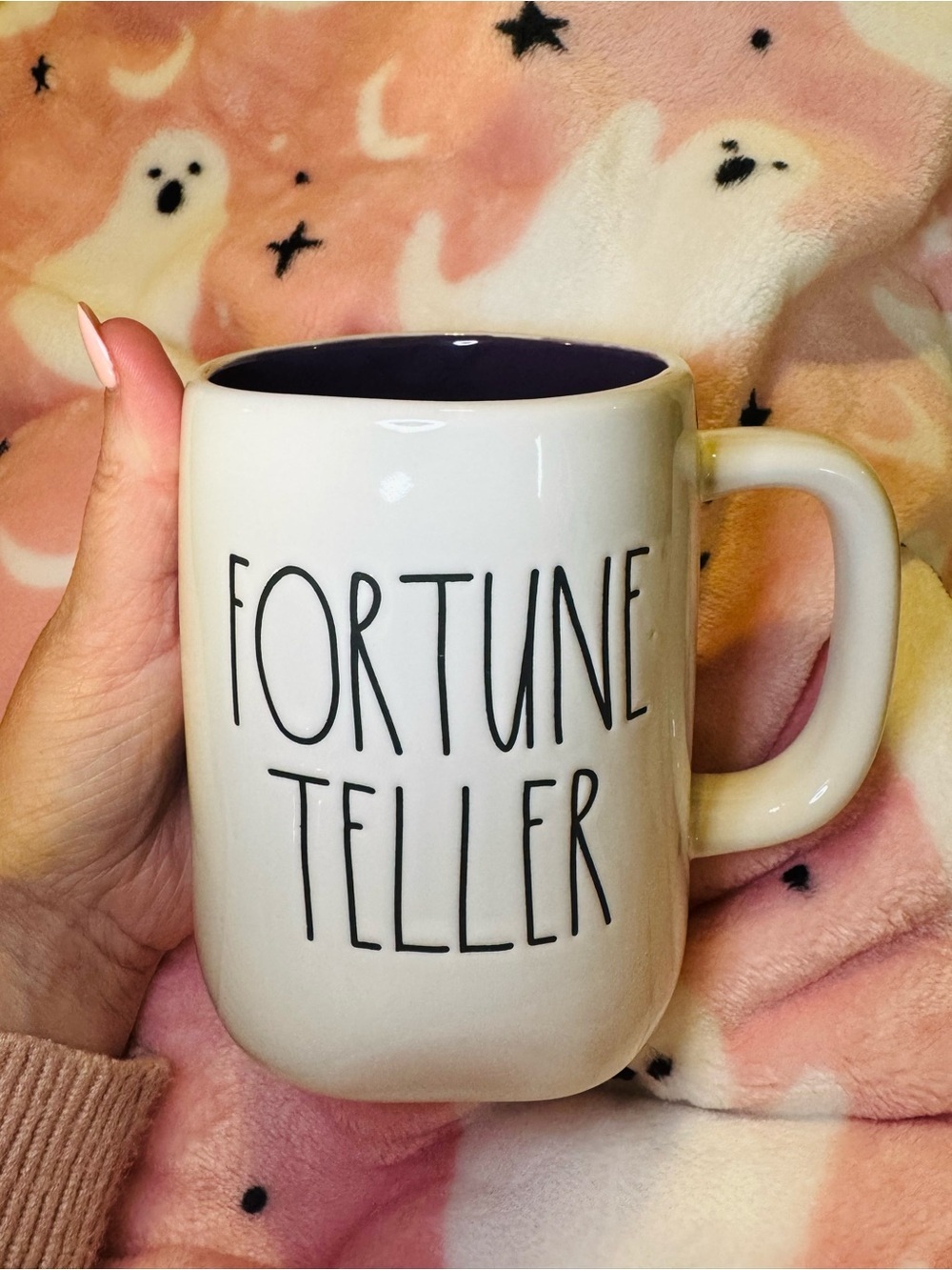 Rae Dunn FORTUNE TELLER Mug Purple Interior Artisan Collection by Magenta